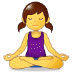 🧘‍♀️ woman in lotus position display on Samsung